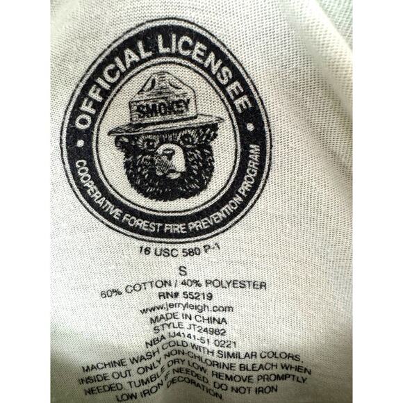 Smokey Bear “Help Prevent Wildfires” Tee Size S | Official Licensee Jerry Leigh - Picture 5 of 8